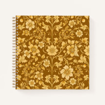 Cuaderno floral de Art Nouveau