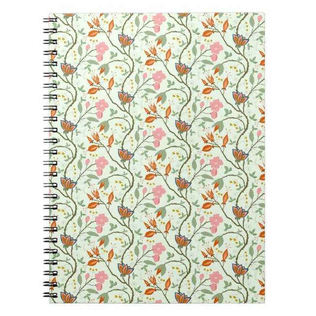 Cuaderno Floral de arte folclórico en la senda caprichosa (Frente)