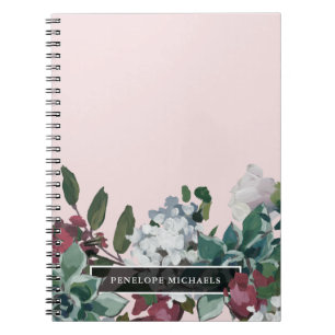 Cuaderno Floral de bonito con nombre
