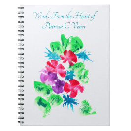 Cuaderno Floral de Bonito personalizada