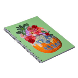 Cuaderno Floral de calabaza de otoño