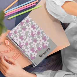Cuaderno Floral de cerezos en flor personalizado