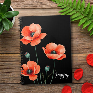Cuaderno Floral de color acuarela Flor de agua