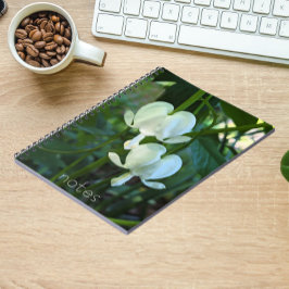 Cuaderno Floral de corazón sangrante blanco