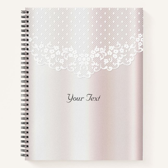 Cuaderno Floral de Encaje Elegante (Anverso)