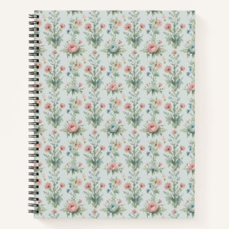 Cuaderno Floral de Flores Silvestres Vintage | Acu