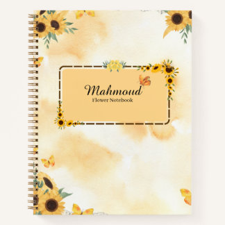 Cuaderno Floral de Girasoles – Jo de Flor Personal