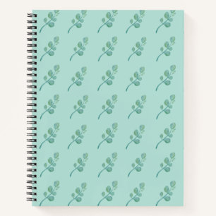 Cuaderno Floral de hojas de cosecha