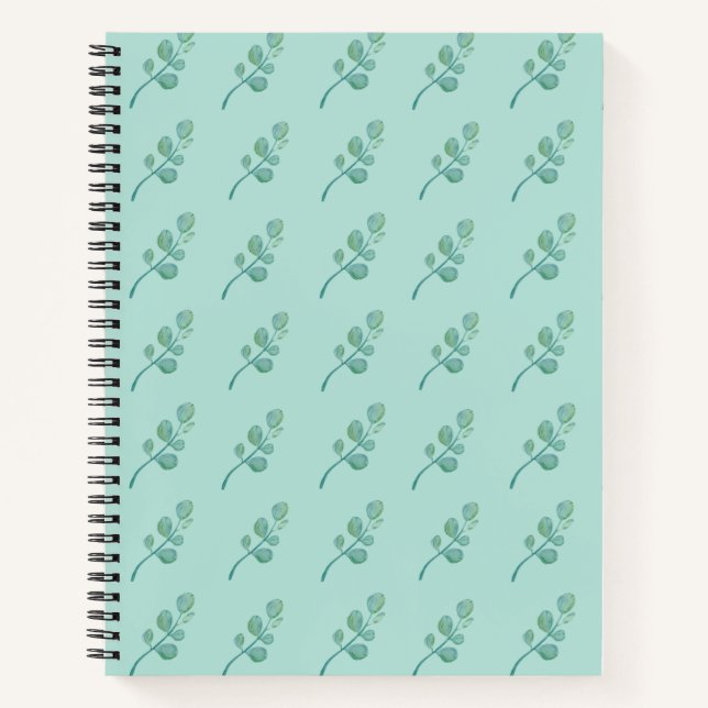 Cuaderno Floral de hojas de cosecha (Anverso)