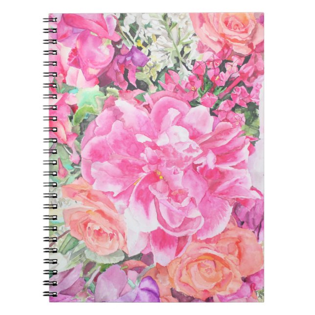 Cuaderno floral de la acuarela (Frente)
