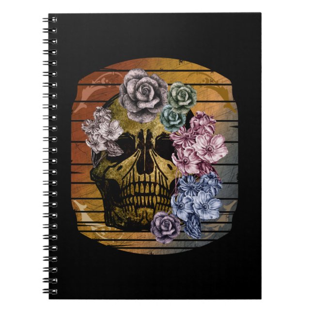 CUADERNO FLORAL DE LA VINTACIÓN DE SKULL (Frente)