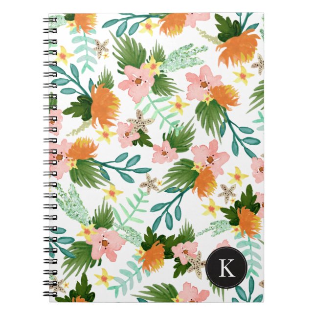 Cuaderno Floral de línea costera (Frente)