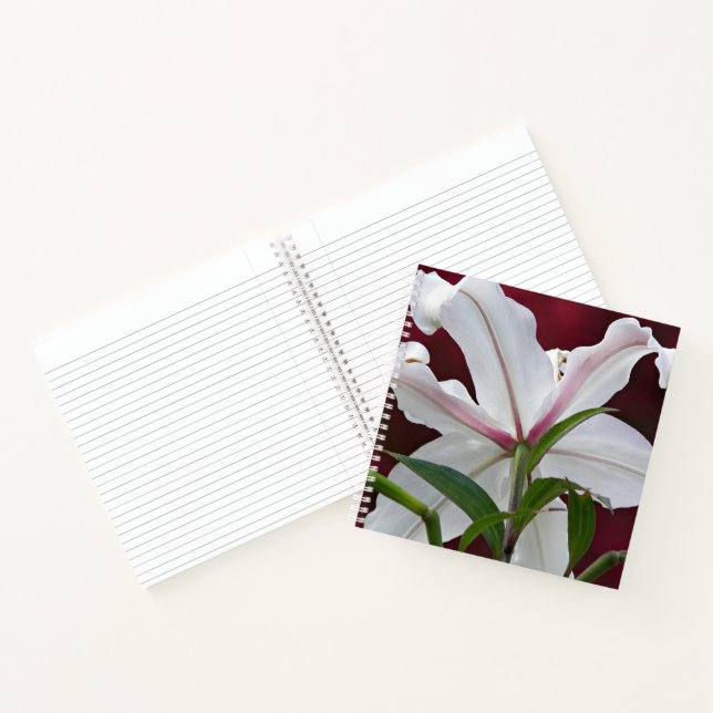 Cuaderno Floral de lirio blanco oriental (Interior)