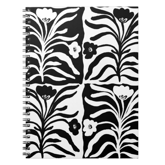 Cuaderno Floral de mano dibujada: Resumen de cosecha (Frente)
