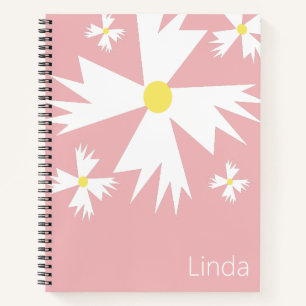 Cuaderno Floral de Margarita Geométrica