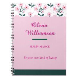 Cuaderno Floral de moda y bloque de color
