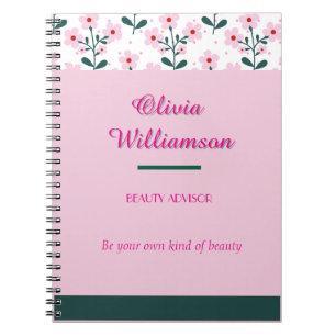 Cuaderno Floral de moda y bloque de color