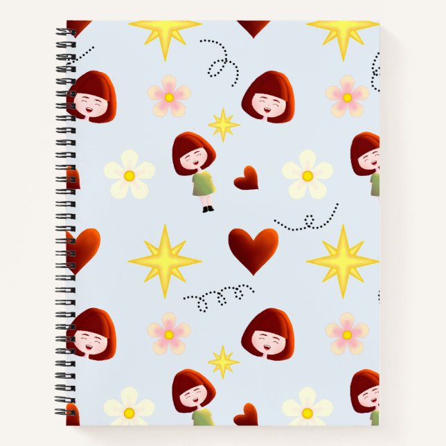 Cuaderno Floral de Niña Adorable (Anverso)
