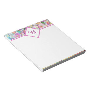 Cuaderno floral de pasta suave
