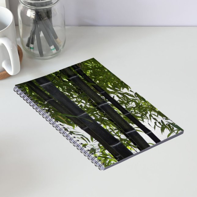 Cuaderno Floral de plantas de bambú negro (In Situ)