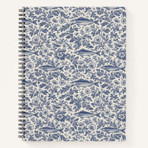 Cuaderno Floral de Sardina Costera Italiana