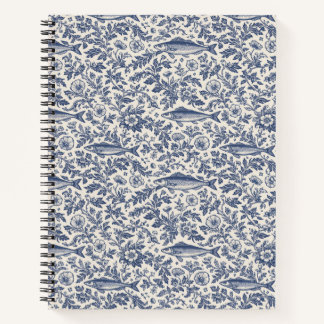 Cuaderno Floral de Sardina Costera Italiana