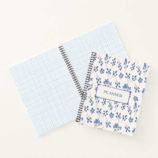 Cuaderno floral de tapa dura, Planificador