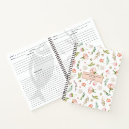 Cuaderno Floral de Verano Sonrojado | Receta para Desayuno 