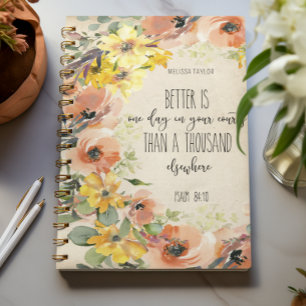 Cuaderno Floral de Versículos Bíblicos