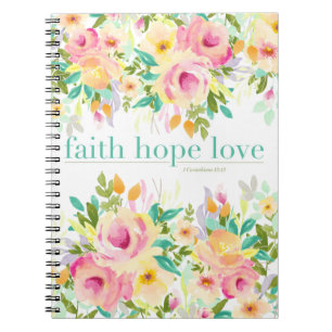 Cuaderno floral del amor el   de la esperanza de