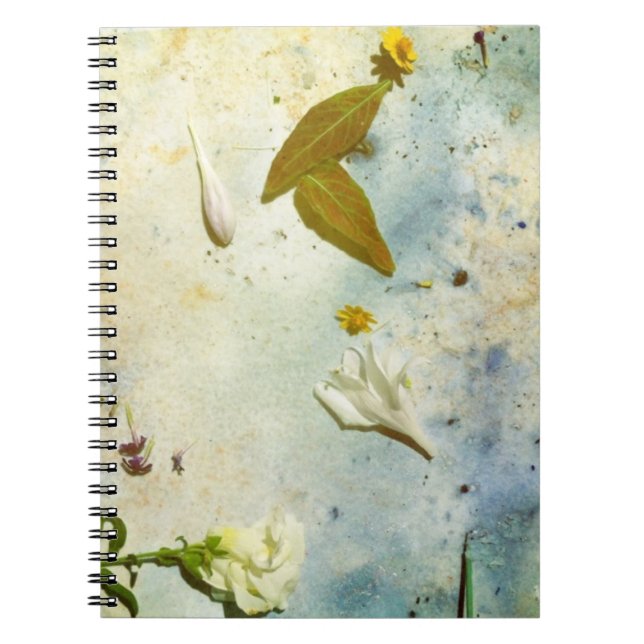 cuaderno floral del collage de la foto (Frente)