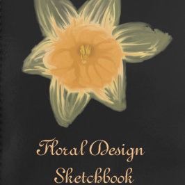 Cuaderno Floral Design Sketchbook Black con Daffodils