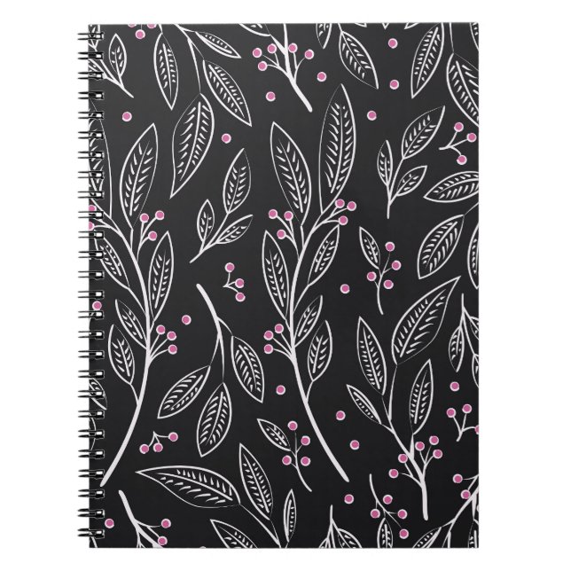 Cuaderno Floral dibujada a mano: diseño sin inconvenientes (Frente)