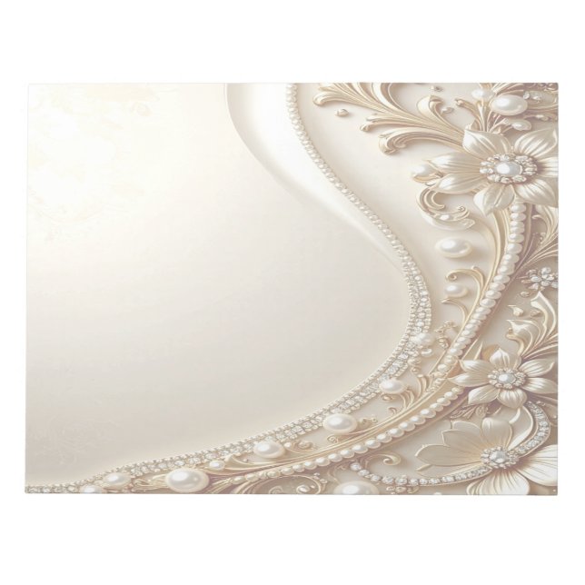 Cuaderno Floral Dorado Elegante Ornado (Frente)