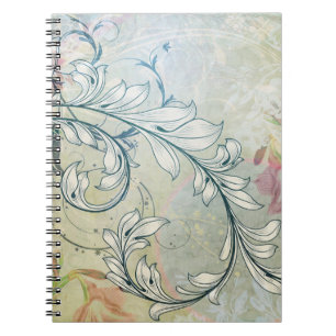 Cuaderno floral elegante