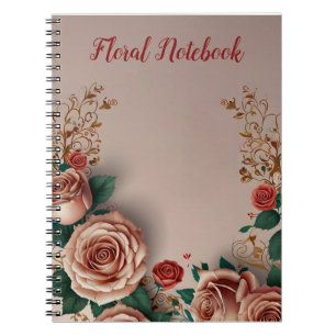 Cuaderno Floral elegante