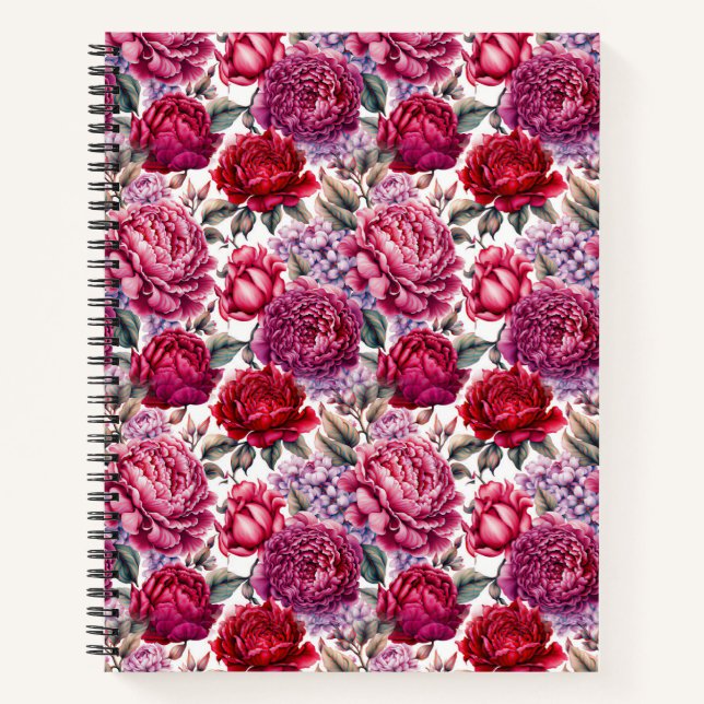 Cuaderno Floral elegante (Anverso)