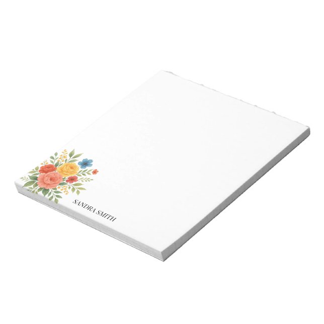Cuaderno Floral Elegante (Lado Izquierdo)