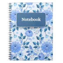 Cuaderno floral elegante 