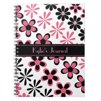 Cuaderno floral elegante del diario