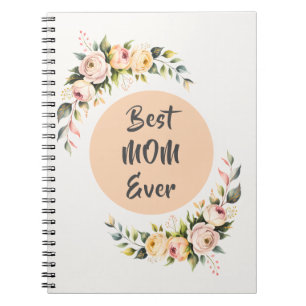 Cuaderno Floral Elegante Mejor Mamá del Mundo
