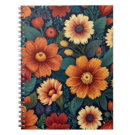 Cuaderno Floral encantadora