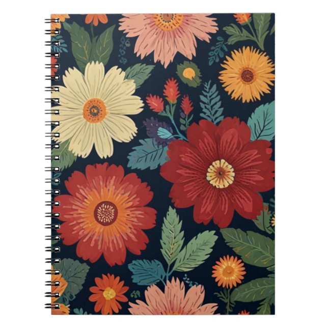 Cuaderno Floral encantadora (Frente)