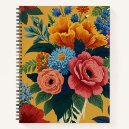 Cuaderno Floral encantadora