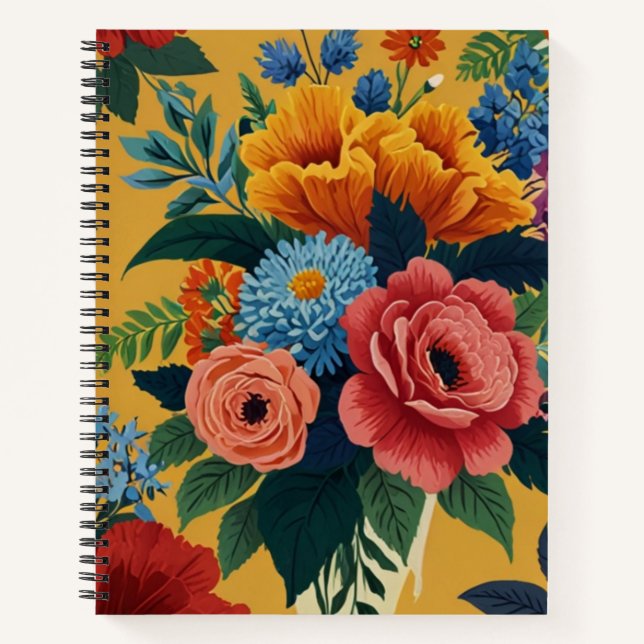 Cuaderno Floral encantadora (Anverso)