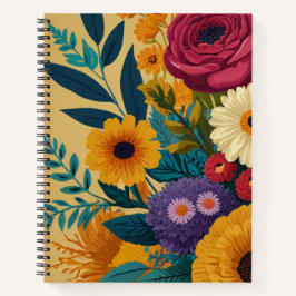 Cuaderno Floral encantadora