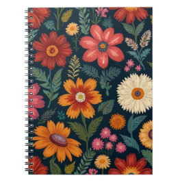 Cuaderno Floral encantadora