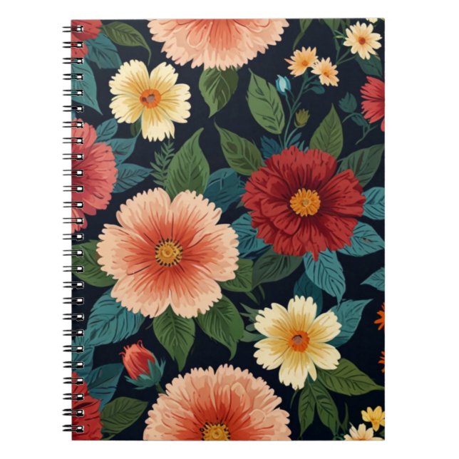 Cuaderno Floral encantadora (Frente)