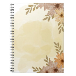 Cuaderno Floral encantadora