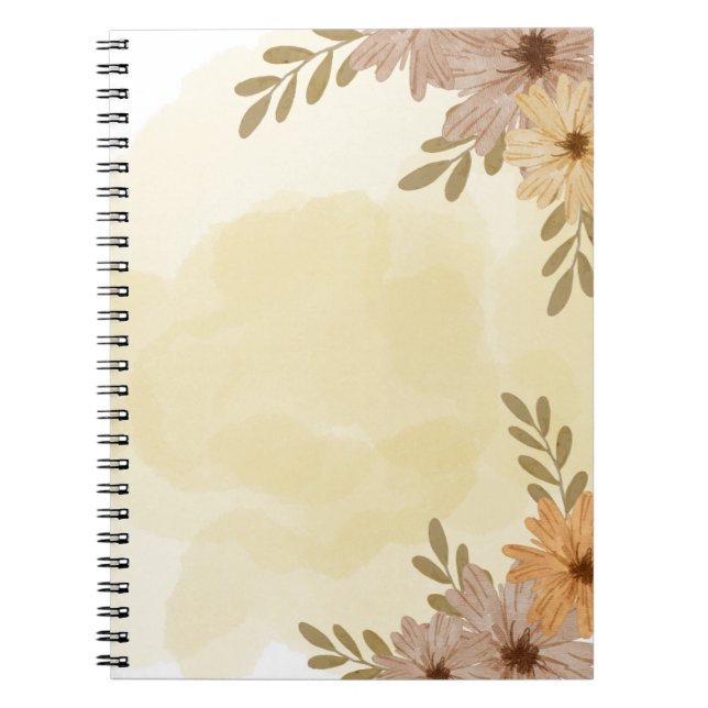 Cuaderno Floral encantadora (Frente)